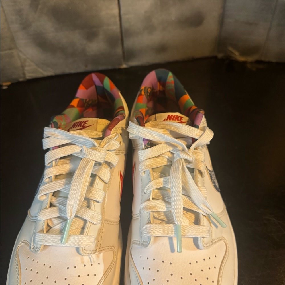 Nike Kids White Multicolor Sneakers size 7 - Picture 4 of 6
